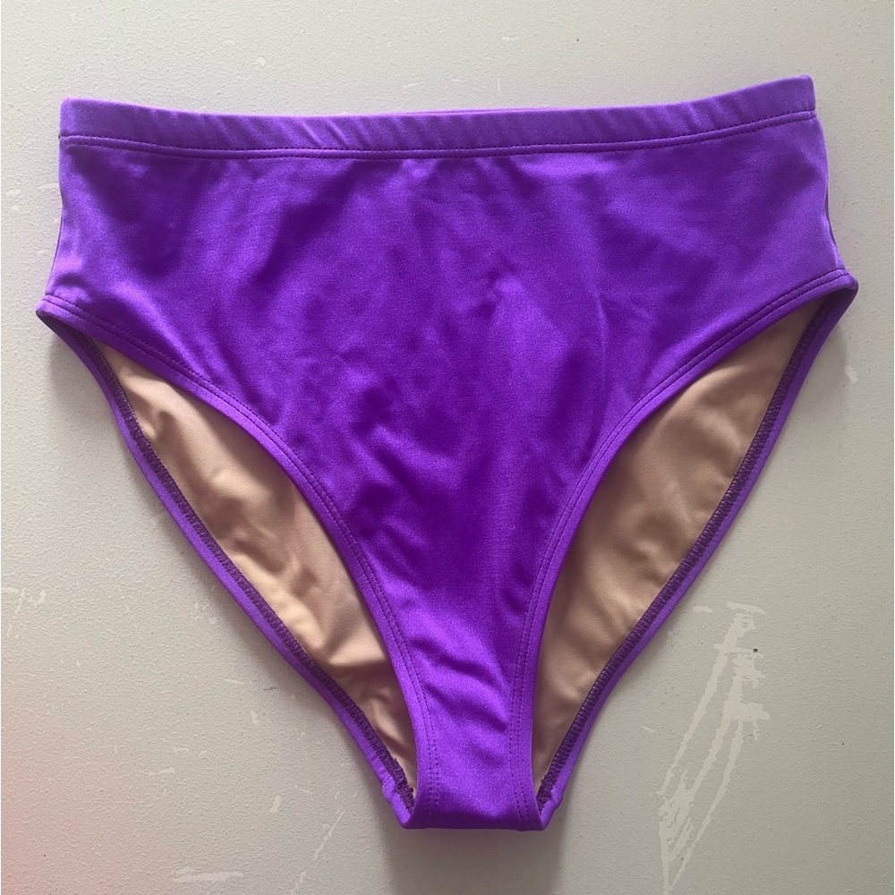NuSwim — Basic High Bottom (Grape/Purple) — Large — NWOT